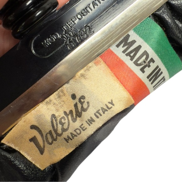 Vintage Valerie Made In Italy Green Snakeskin Classic Retro Kiss lock Clutch - Picture 15 of 15